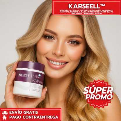Karseell™: Mascarilla Morada que Matiza y Suaviza el Cabello Decolorado