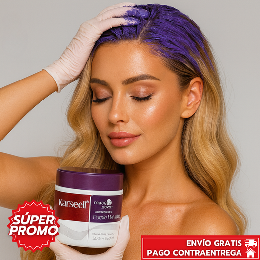 Karseell™: Mascarilla Morada que Matiza y Suaviza el Cabello Decolorado
