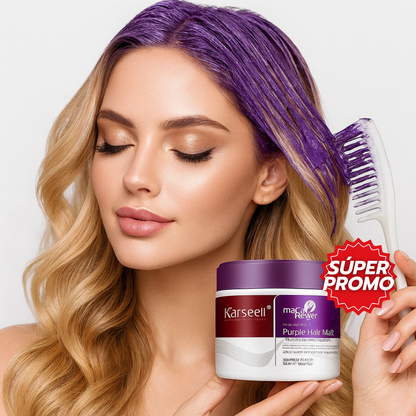 Karseell™: Mascarilla Morada que Matiza y Suaviza el Cabello Decolorado